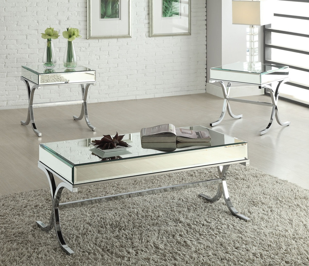 Yuri Mirrored Coffee Table 
