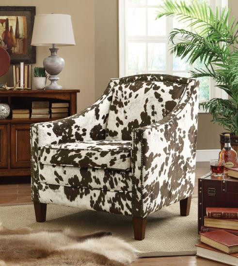 Alina Cow Hide Accent Chair