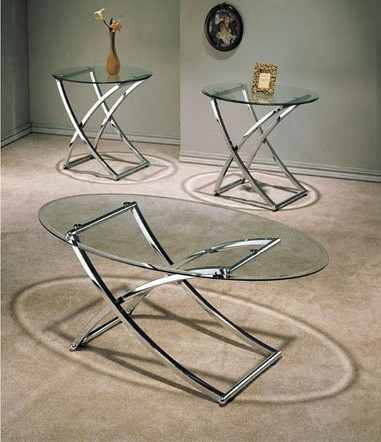 New Modern 3-Piece Coffee Table Set 