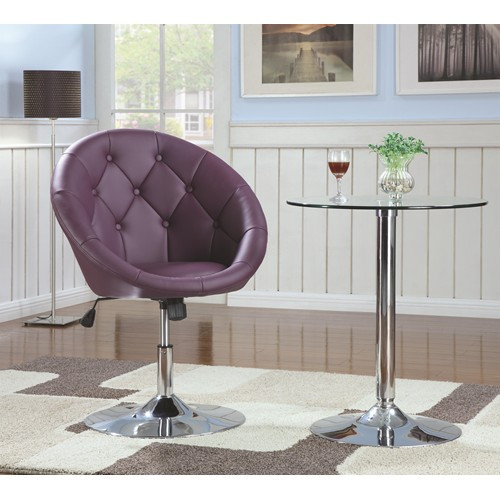 Alexa Purple Accent Chair 
