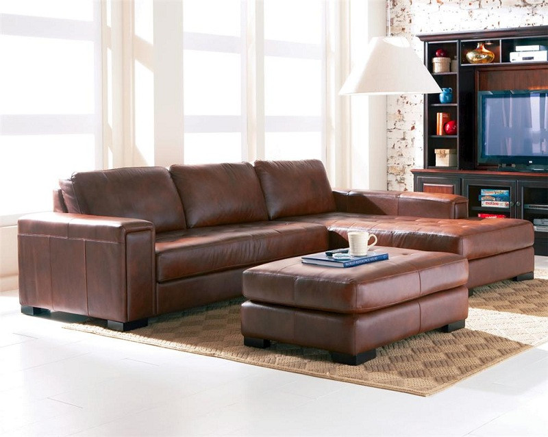 Easton Leather Sectional