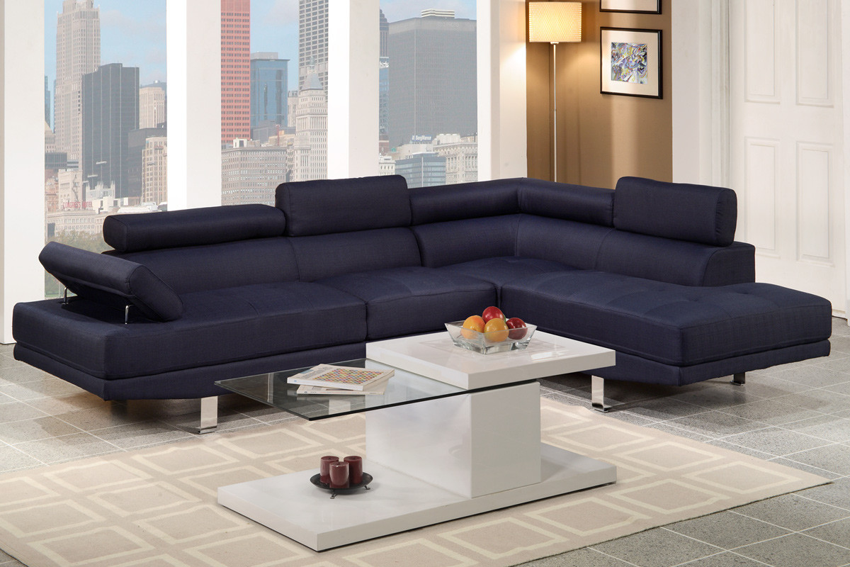 Sky Dark Blue Sectional