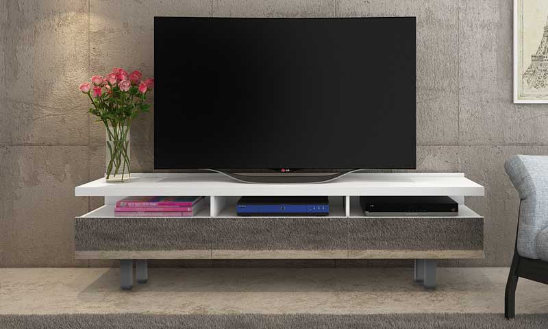 Kaz Mirrored TV Stand