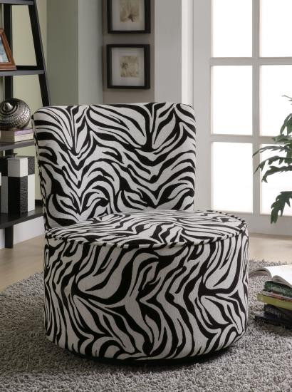 Micaela Zebra Accent Chair 