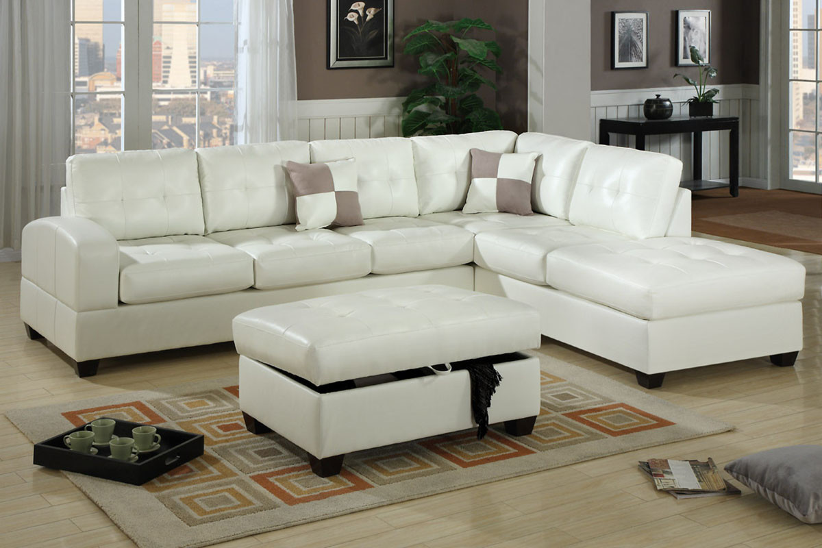 Luxe White Sectional