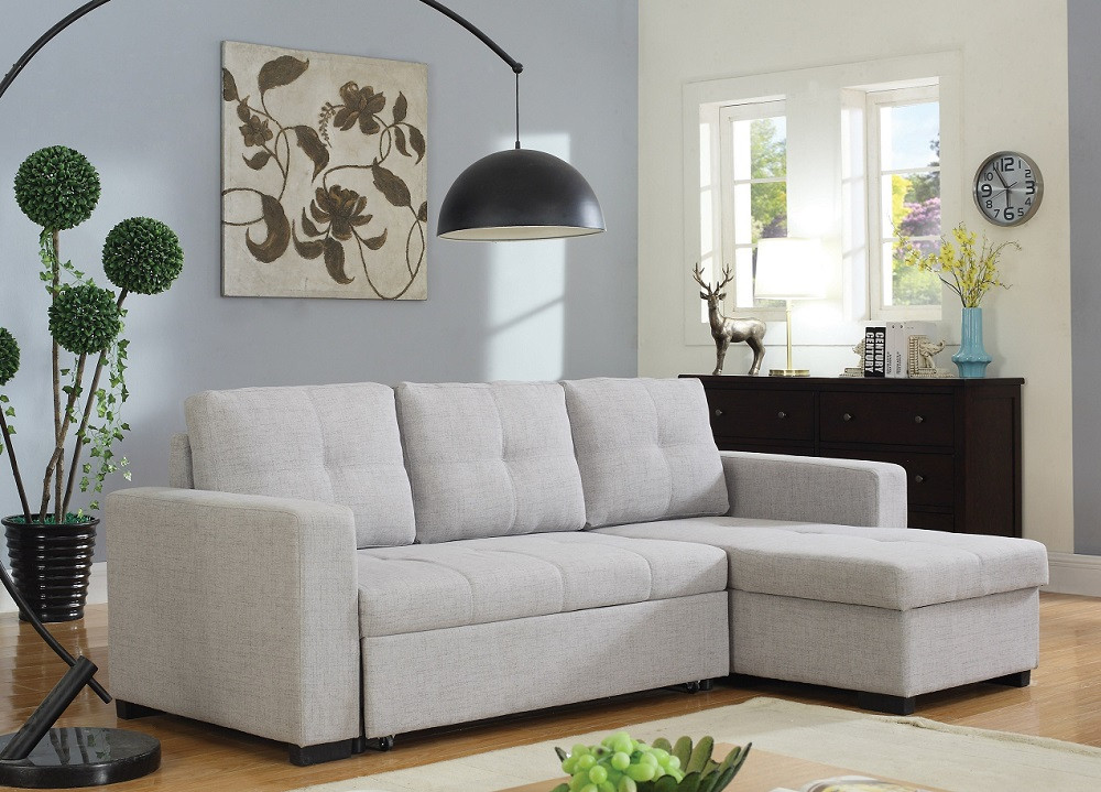 Hanna Beige Sleeper Sectional