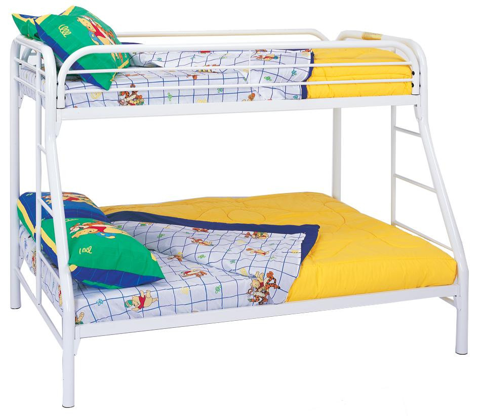 Carey White Bunk Bed
