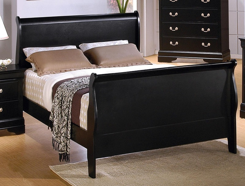 Louis Philippe Black Bed