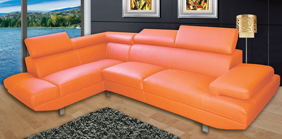 Lucy Orange Sectional