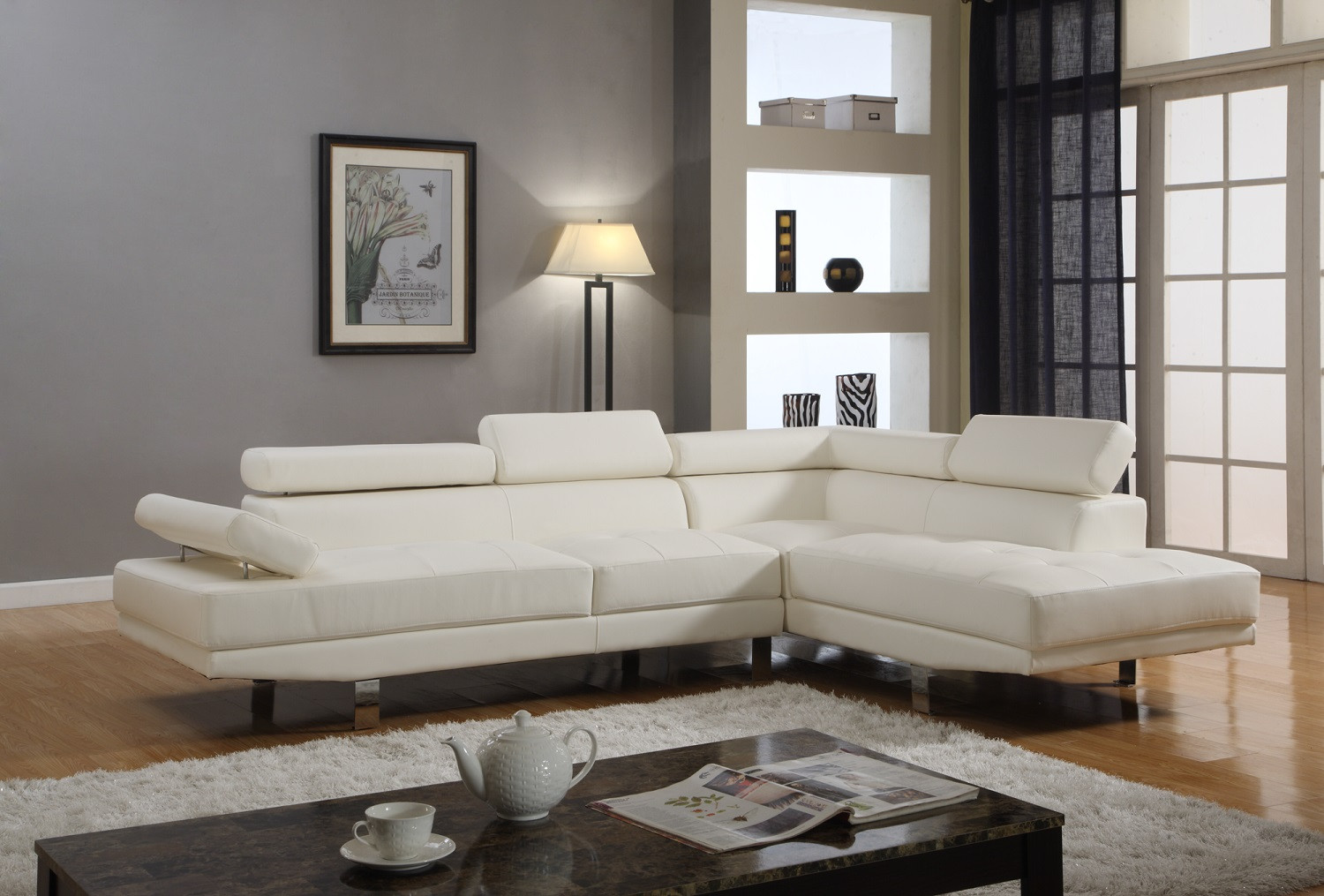 Massimo White Sectional 