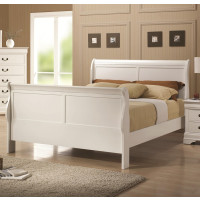 Louis Philippe White Bed