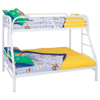 Carey White Bunk Bed
