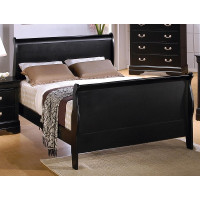 Louis Philippe Black Bed