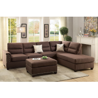 Lux Chocolate Sectional